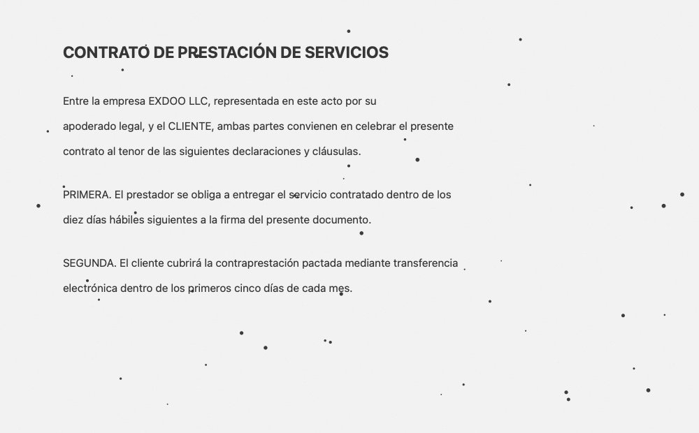 Documento escaneado con polvo del escáner